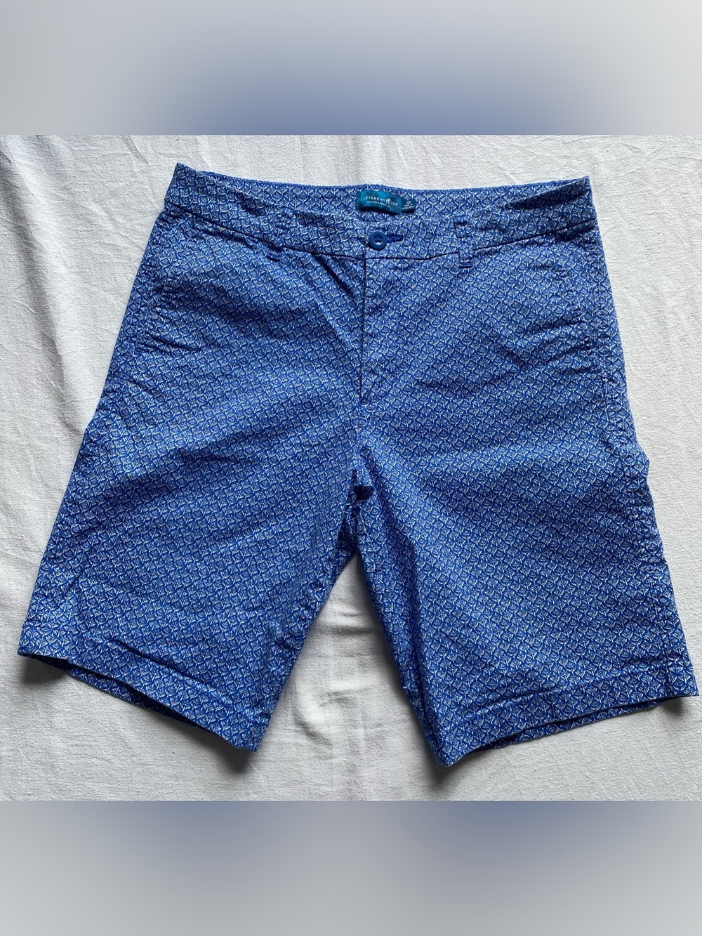 Caribbean Joe Island Blue Patterned Women’s Shorts SZ 10, Beach, casual